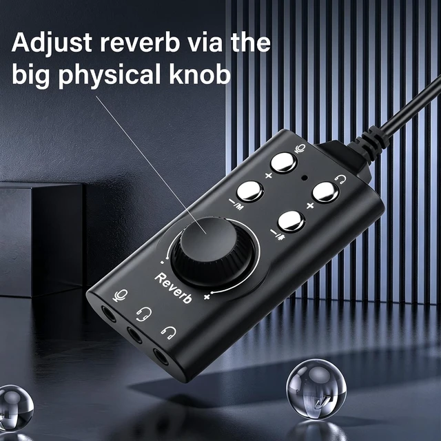 Alt view image 4 of 7 - SinLoon USB Sound Card USBA & USBC to 3.5mm External Stereo Audio Adapter
