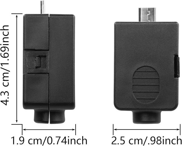 Alt view image 7 of 7 - SinLoon 2 Pack Micro USB Solderless Adapter Micro USB Male Screw Terminal Block Connector 5Pin Bolt Screw Replacement Jack with Cover Screwdriver