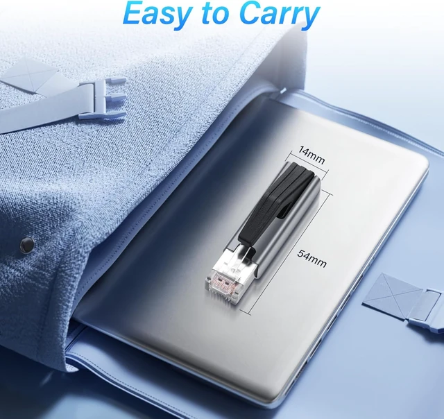 Alt view image 7 of 7 - SinLoon RJ45 to USB C Gigabit Ethernet Adapter 1000Mbps
