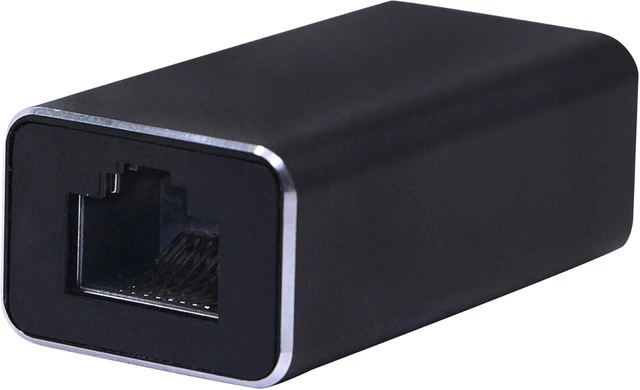 Main image of SinLoon RJ45 LAN Coupler Adapter Surge Thundering Protector Gigabit 1000Mbs Ethernet Extender Connector for Cat7 Cat6 Cat5e Female to Female (Black)