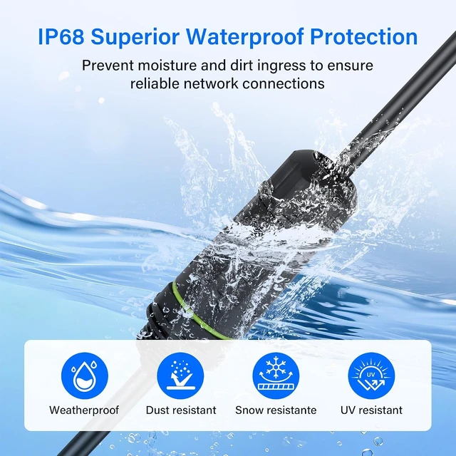 Alt view image 5 of 7 - SinLoon Starlink Ethernet Adapter Gen 3/Mini,RJ45 Coupler,IP68 Waterproof