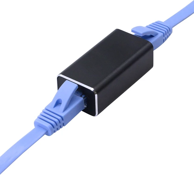 Alt view image 5 of 7 - SinLoon RJ45 LAN Coupler Adapter Surge Thundering Protector Gigabit 1000Mbs Ethernet Extender Connector for Cat7 Cat6 Cat5e Female to Female (Black)