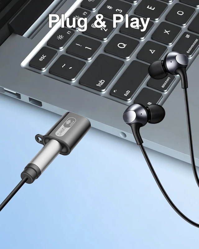 Alt view image 4 of 7 - GELRHONR USB to 3.5mm TRRS Audio Adapter,External Sound Card 2Pack