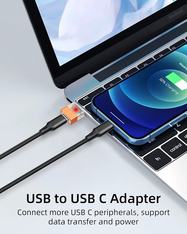 Alt view image 2 of 7 - GELRHONR USB C to USB Adapter Type C Female to USB 3.0 Male,4Pack