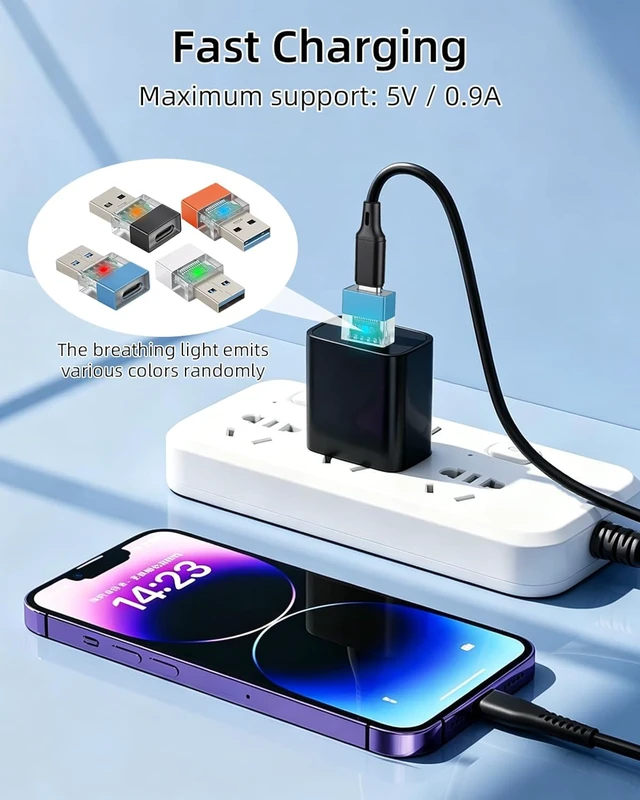 Alt view image 5 of 7 - GELRHONR USB C to USB Adapter Type C Female to USB 3.0 Male,4Pack
