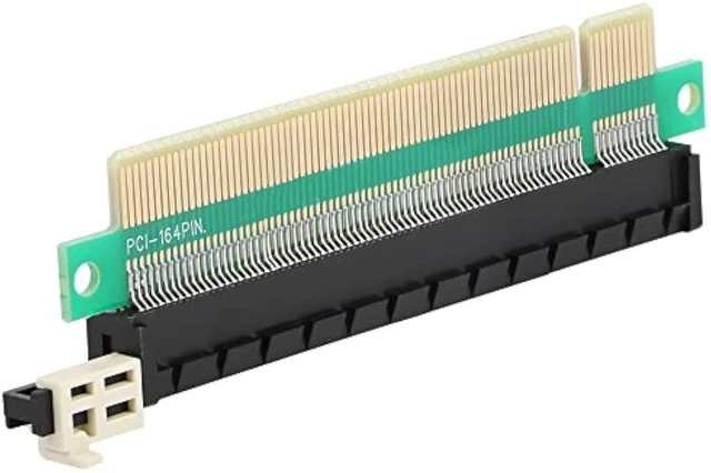 Alt view image 6 of 7 - GELRHONR PCIE 16x Male to Female Riser Adapter Card, PCI-Express 164 Pin 16x Riser Card Interface Protection for 1U 2U Chassis