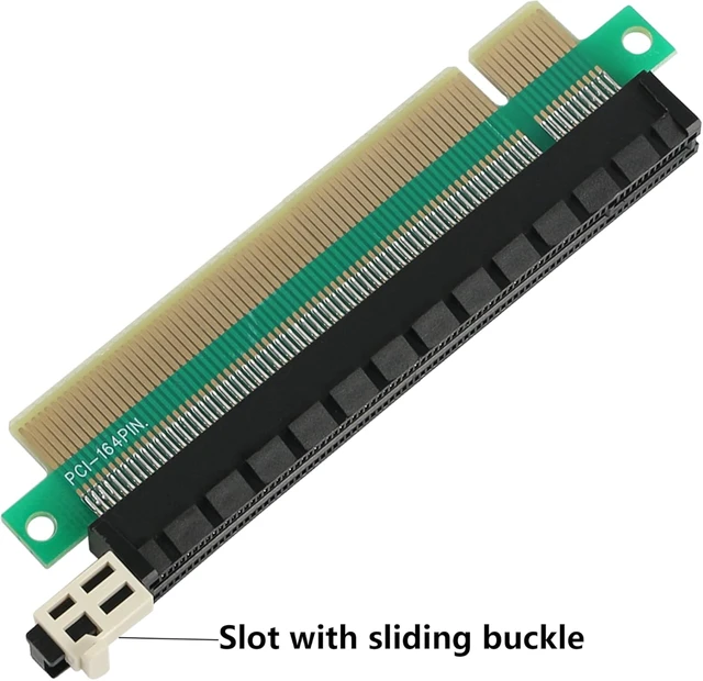 Alt view image 4 of 7 - GELRHONR PCIE 16x Male to Female Riser Adapter Card, PCI-Express 164 Pin 16x Riser Card Interface Protection for 1U 2U Chassis