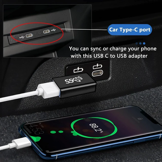 Alt view image 4 of 7 - GELRHONR 10Gbps USB C to USB OTG Adapter,Right Angle USB 3.0 Female to Type C Male Connector,Support for Data Sync & Charging Max 5V 3A compaticable for Smartphone Flash Drives,Laptop,Hubs-2pack