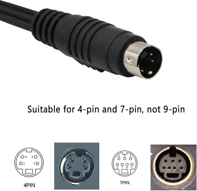 Alt view image 3 of 7 - 4 Pin S-Video to 3 RCA AV Female Cable for TV PC Computer Video AV Projector for Video TV Laptop Adapter Cable (27cm)