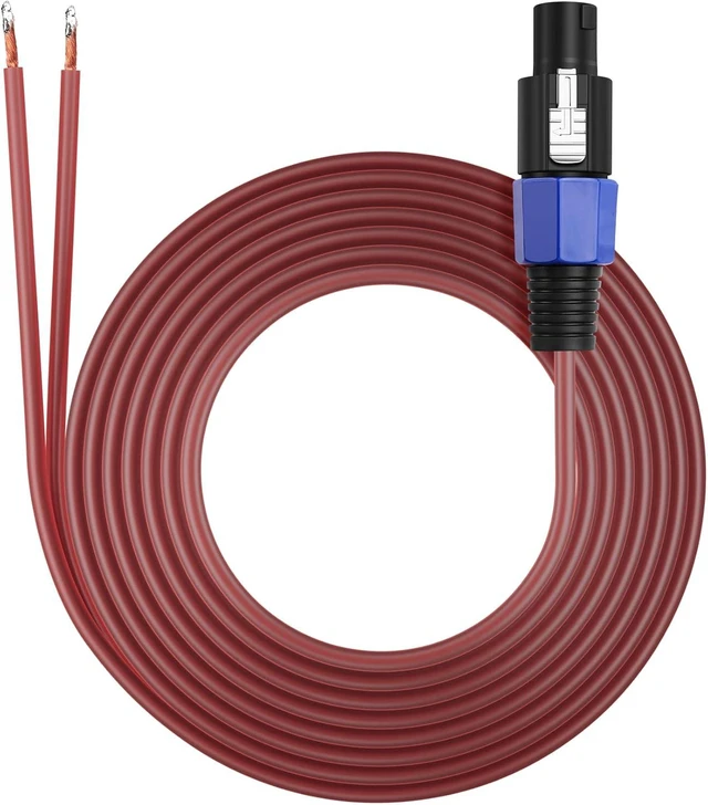 Main image of SinLoon Speakon to Speaker Cable Audio Cable 16AWG Speakon Speaker Cable 10ft Hi-Fi Audio Cable with Twist Lock Connector, Suitable for DJ/PA/Home Cinema/Stage Audio