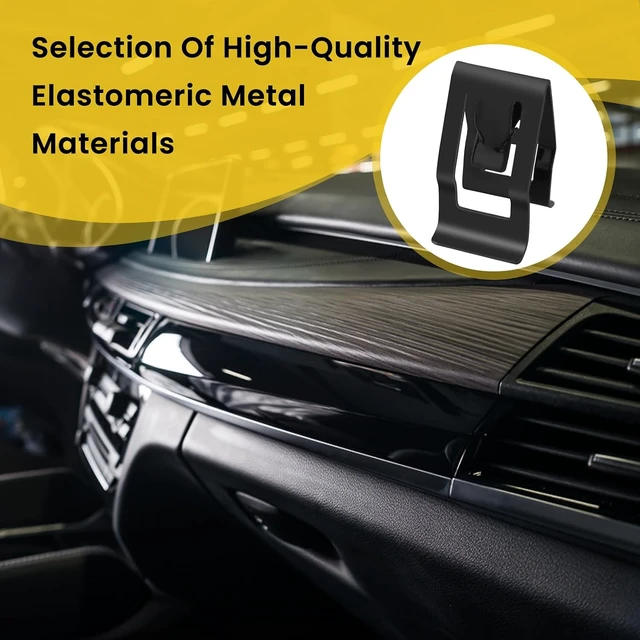 Alt view image 4 of 7 - 30Pcs Car Retainer Clips, Metal Dashboard Trim Clip for Front Console