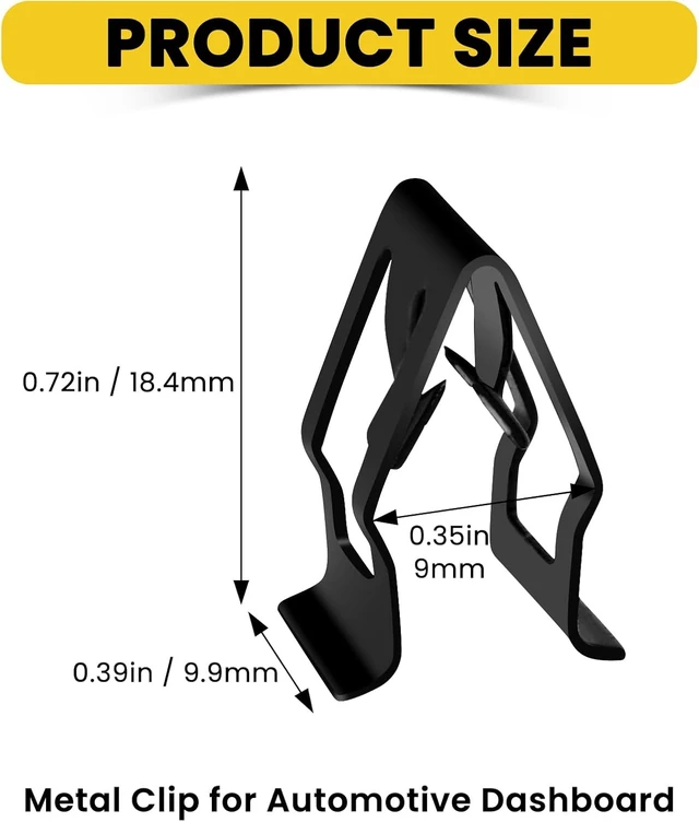 Alt view image 7 of 7 - 30Pcs Car Retainer Clips, Metal Dashboard Trim Clip for Front Console