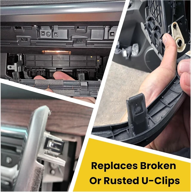 Alt view image 6 of 7 - 30Pcs Car Retainer Clips, Metal Dashboard Trim Clip for Front Console
