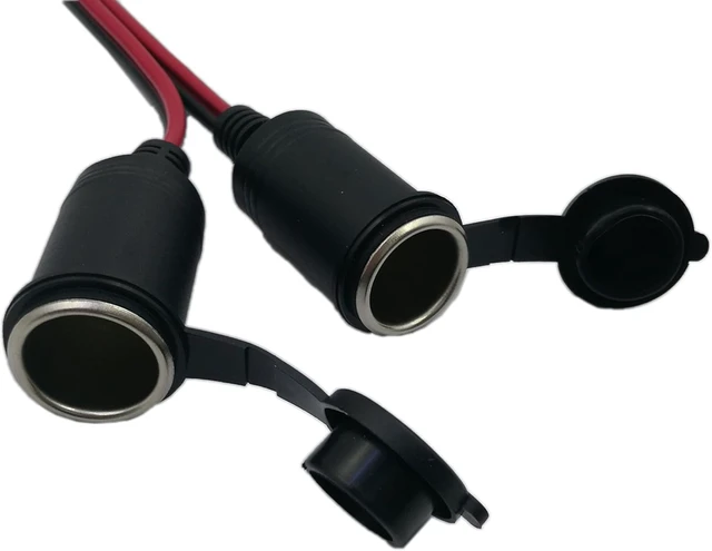 Alt view image 5 of 7 - Car Cigarette Lighter Cable,SinLoon 1 to 2 Car Cigarette Lighter 12v 24v Power Charger Adapter 2 Way Socket Splitter Female Socket Plug Connector Extension Cable Car Accessory Connector Outlet1to2