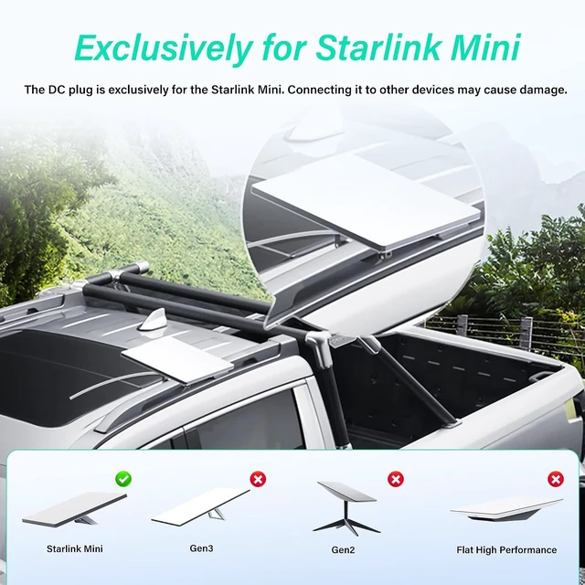 Alt view image 4 of 7 - SinLoon 10Ft Starlink Mini O Ring Connecters Extension Cable Waterproof 18AWG Starlink Mini Direct Battery Power Cable with ATC/ATO 10A Fuse Holder for Cars, RVs, Trucks