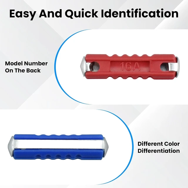 Alt view image 4 of 7 - 6 Types Torpedo Fuses Kit, European Classic Cars Old Style Fuses