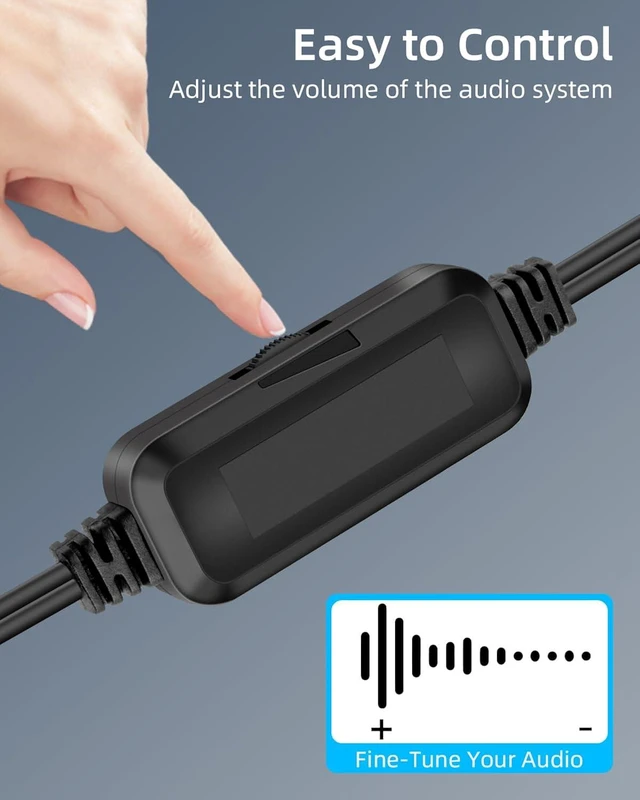 Alt view image 6 of 7 - GELRHONR Mini Computer Speaker,3.5mm AUX USB Powered with Volume Control