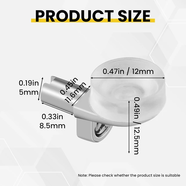 Alt view image 2 of 7 - 5mm Shelf Support Pegs with Suction Cup, 1/5 Inch Shelf Pins, 20Pcs