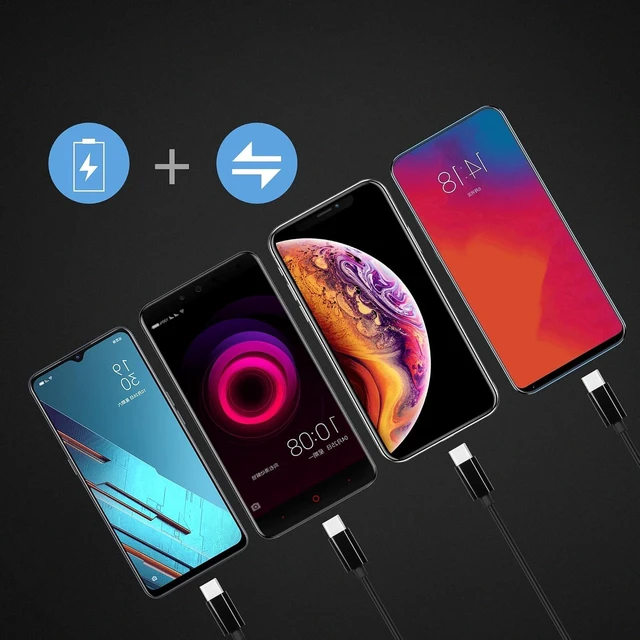Alt view image 2 of 7 - GELRHONR Short USB C Splitter Cable,4 in 1 USB 2.0 A Male to 4 USB C Male Charging Cord for Some USB Type-C Phone, Device - 0.5M (Black)