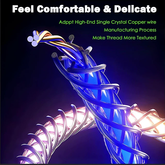 Alt view image 5 of 7 - GELRHONR 3Ft 66W Led Light Up Glowing USB C to USB C Cable,Aluminum Shell Fast Charging Wire LED RGB Light Gradual USB C to Type C Cord for Smart Phones and All Type C Device(Colorful)