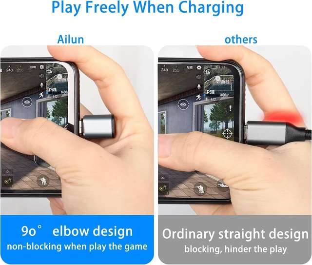 Alt view image 2 of 7 - GELRHONR Right Angle USB C Video Cable 1.6FT, 90 Degree 4K@60Hz Monitor Cable, PD 100W USB3.1 Gen2 10Gbps Data Cord for Tablet, Phone and More Type-C Devices