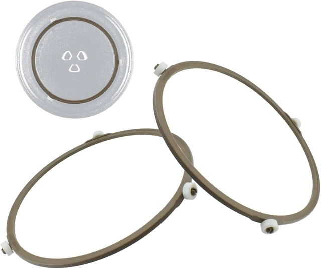 Main image of 2Pcs 7.5" Microwave Turntable Ring for Oven Glass Plate Tray Support