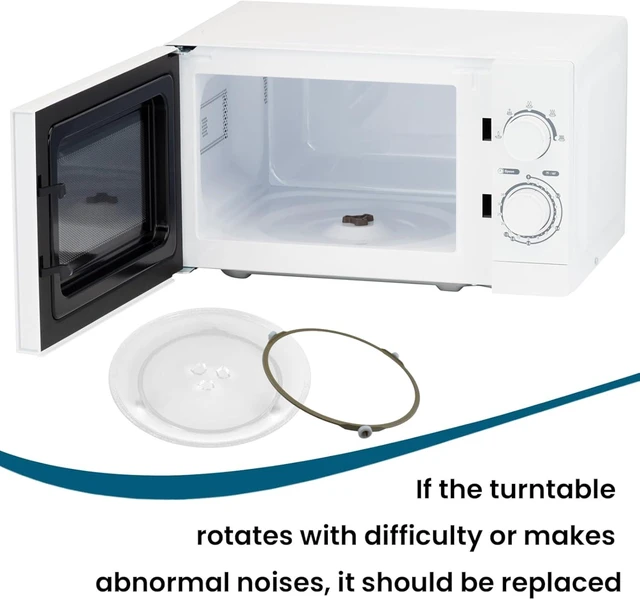Alt view image 5 of 7 - 2Pcs 7.5" Microwave Turntable Ring for Oven Glass Plate Tray Support