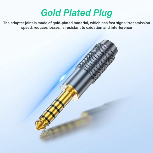 Alt view image 5 of 7 - SinLoon 2 Pack 4.4mm Balanced Repair Plug 5 Pole 4.4mm Stereo Audio Jack Soldering Metal Earphone Connector for Headphones Amplifiers Audio Equipment