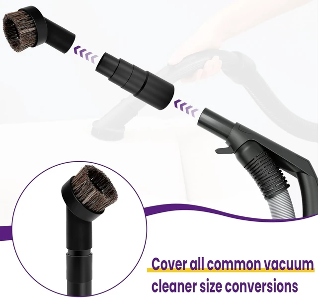 Alt view image 6 of 7 - 4Pcs Universal Vacuum Hose Adapters Kit, for Vacuum Brush Attachment