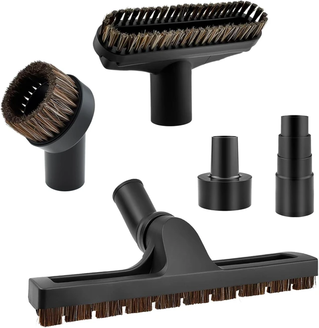 Main image of 5Pcs Vacuum Brush Attachment Set, Horse Hair Brush for Hardwood Floor