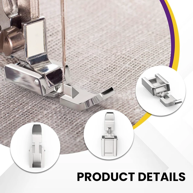 Alt view image 4 of 7 - 2Pcs Zipper Presser Foot for Low Shank Snap on Sewing Machines