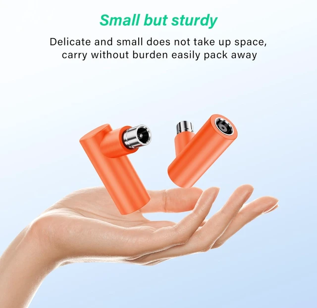 Alt view image 7 of 7 - SinLoon 2 Pcs DC7909 to DC8020 Adapter, 90 Degree DC7909 Female to DC8020 Male Connector Adapter,for 100W 150W 180W 200W Solar Panel, Compatible with Solar Power Station(Orange)