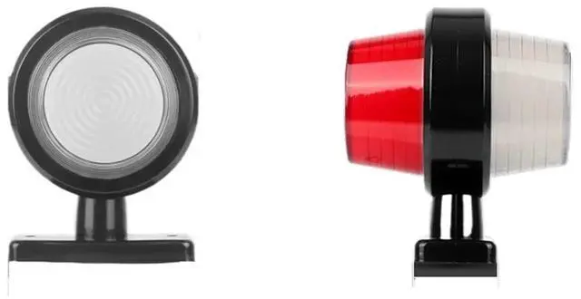 Alt view image 2 of 2 - Truck LED Side Marker Light Double Face Indicator Turn Signal Light Rear Stop Warning Lamp 12V 24V(2x NEW 3-side Light)