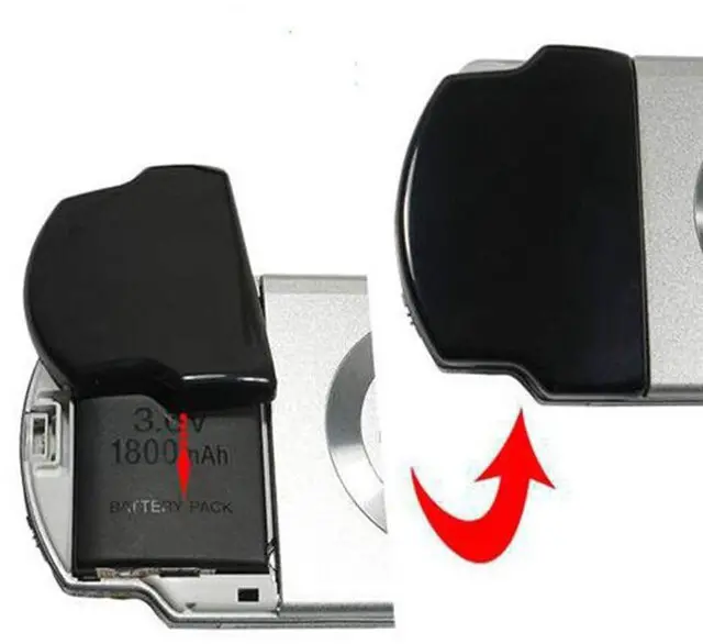 Main image of Battery Back Door Cover Case for PSP 2000 2001 3000 3001 Portable Repair Parts Replacement Black