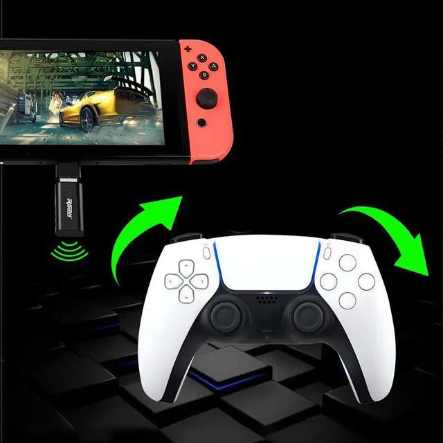 Alt view image 2 of 4 - Controller PC Wireless Adapter USB Receiver Bluetooth-Compatible 5.3 Gamepad Converter Controller Adapter for Controller