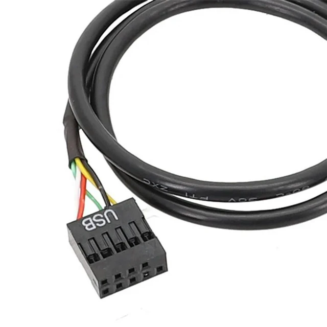 Alt view image 5 of 7 - 2Pcs USB 9Pin To USB Type C Cable For Computer Motherboard To USBC Secondary Screen PC LCD Screen 9Pin USB C