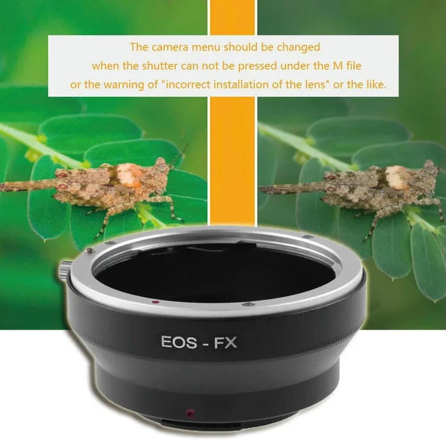 Main image of Black Digital Camera Lens Adapter for EOS EF EF-S Mount Lens To FX for Fujifilm X-Pro1 Lenses Accessories