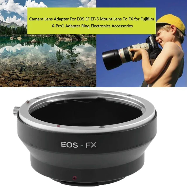 Alt view image 2 of 3 - Black Digital Camera Lens Adapter for EOS EF EF-S Mount Lens To FX for Fujifilm X-Pro1 Lenses Accessories