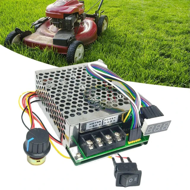 Alt view image 3 of 3 - PWM DC Motor Speed Controller DC 10 -55V Digital Display 0 -100% Adjustable Drive Module 12V 24V 36V 48V Input MAX 60A