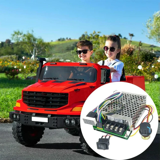 Alt view image 2 of 3 - PWM DC Motor Speed Controller DC 10 -55V Digital Display 0 -100% Adjustable Drive Module 12V 24V 36V 48V Input MAX 60A
