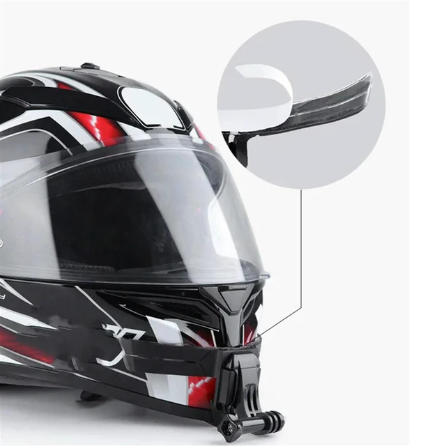 Alt view image 4 of 4 - 2X Motorcycle Helmet Chin Stand Mount Holder For Gopro Hero 10 9 8 7 Action Camera Accessory