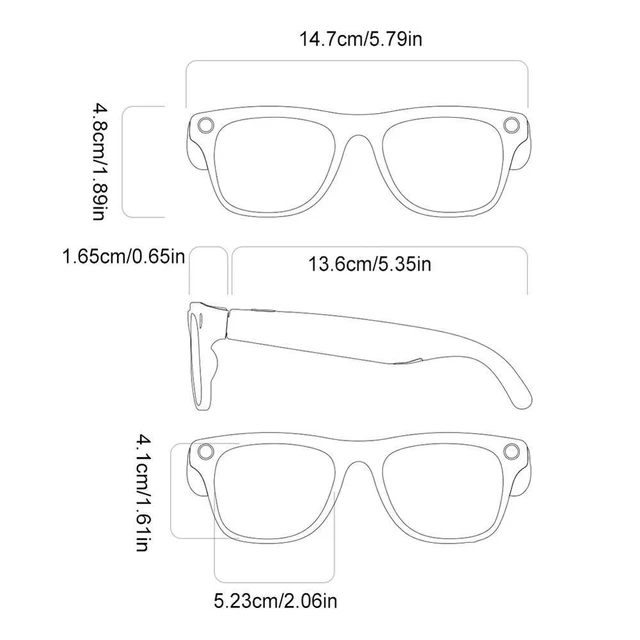 Alt view image 4 of 4 - AI Translation Glasses with Flash Light Sports Video Glasses 1M High Definition Pixel Translation Sunglasses for Trade Business