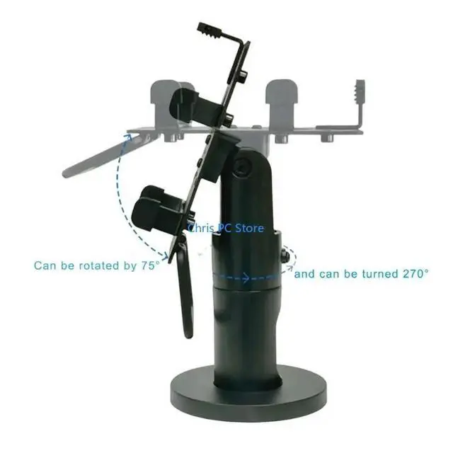 Alt view image 3 of 4 - Universal Credit Card Terminal Stand with Internal Wire Routing Adjustable Clamp for 70-100mm Width Device