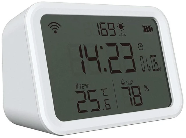 Main image of Tuya Temperature Humidity Meter Powered 4 in 1 Humidity Meter 2.4GHz LCD Display Bluetooth-compatible 5.0