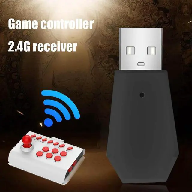Alt view image 2 of 3 - Game Console USB Wireless Dongle Receiver for Switch/PS4/PS3 2.4G Receiver Adapter Potable Joystick Bluetooth Accessories