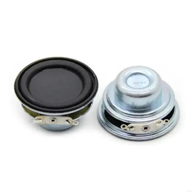 Alt view image 7 of 7 - 2Pcs 40MM Full Speakers 4 Ohm 5W Enthusiast DIY Flat Rubber HiFi Speaker