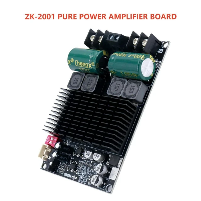Alt view image 4 of 5 - ZK-2001 TPA3221 Pure Amplifier Board 100Wx2 Dual Channel Stereo Audio Amp DC 10-30V 200W AMP Bridged Mono Subwoofer Speaker