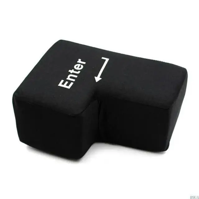 Alt view image 3 of 7 - Computer USB Oversized Enter Key Pillow Big Enter Key Stress-relief Vent Cushion