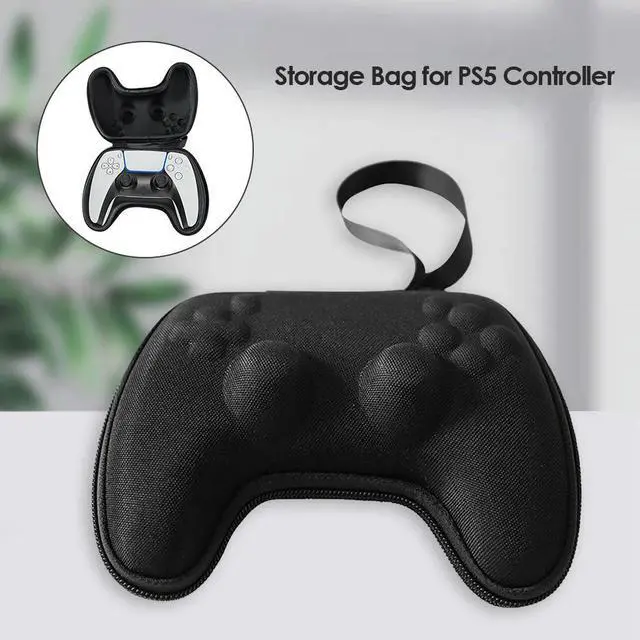 Alt view image 7 of 7 - EVA Portable Controller Bag Carrying Decor Dustproof Portable for PS5 Zipper Gamepad Protective Carry Case