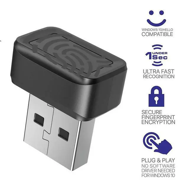 Alt view image 3 of 4 - USB Fingerprint Key Reader Anti-Spoofing Portable Security Key Hello Biometric Mini Security Key Dongle for PC Or Laptop